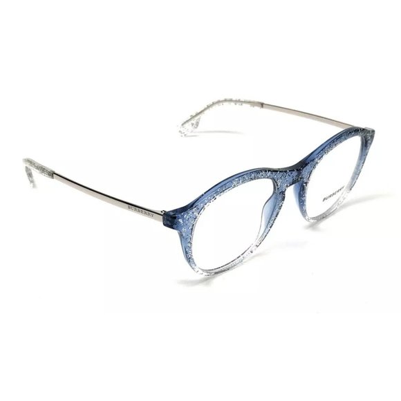 Burberry Women's Glitter Blue Square Eyeglasses! - Picture 3 of 3